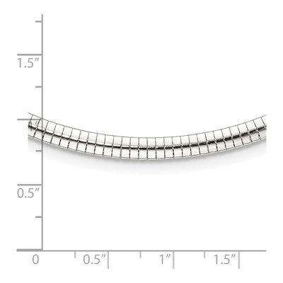 Sterling Silver Cubetto Omega Necklace – view 5