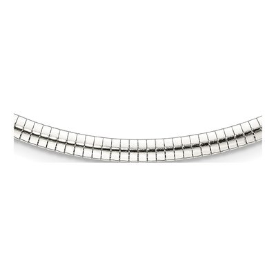Sterling Silver Cubetto Omega Necklace