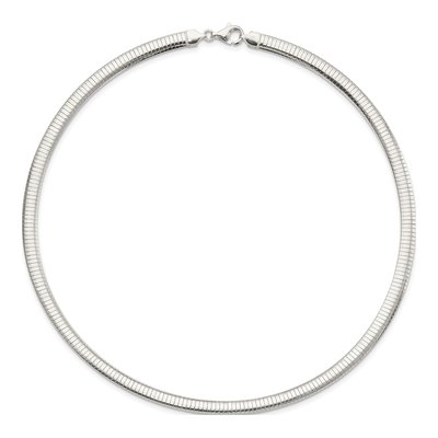 Sterling Silver 6mm Cubetto Omega Chain – view 3