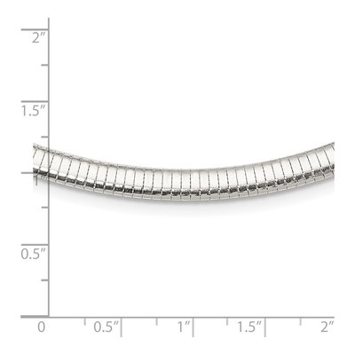 Sterling Silver 6mm Cubetto Omega Chain – view 4