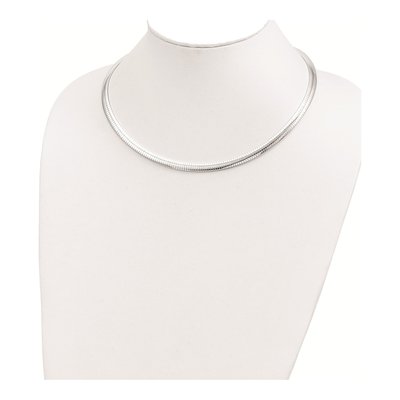 Sterling Silver 6mm Cubetto Omega Chain – view 5