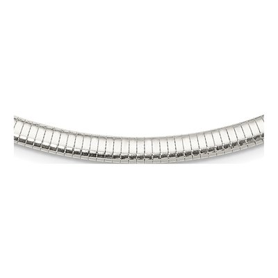 Sterling Silver 6mm Cubetto Omega Chain