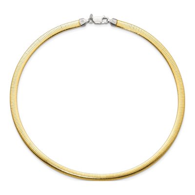 Gold-Plated Sterling Silver Reversible Cubetto Necklace – view 7