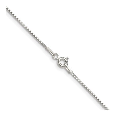 Sterling Silver 0.95mm Diamond-Cut Round Box Chain – view 3
