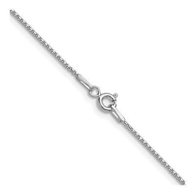 Sterling Silver 0.95mm Diamond-Cut Round Box Chain – view 3