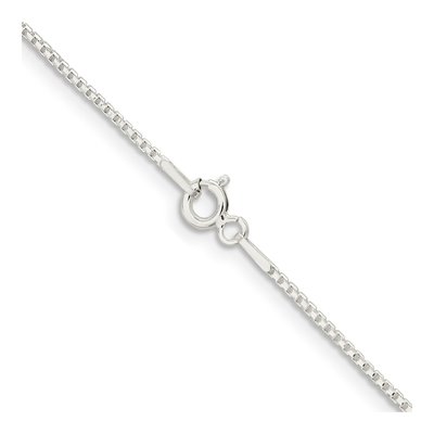 Sterling Silver 1.1mm Diamond-Cut Round Box Chain – view 3