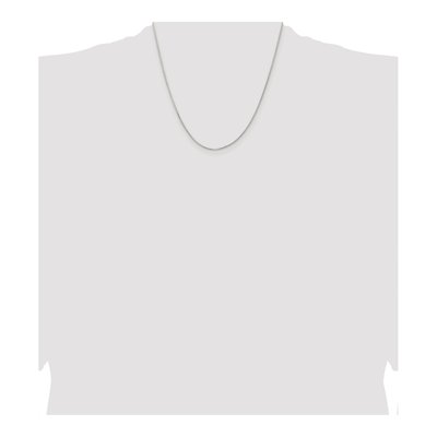 Sterling Silver 1.1mm Diamond-Cut Round Box Chain – view 4