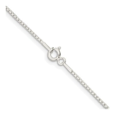 Sterling Silver 1.1mm Diamond-Cut Round Box Chain – view 3