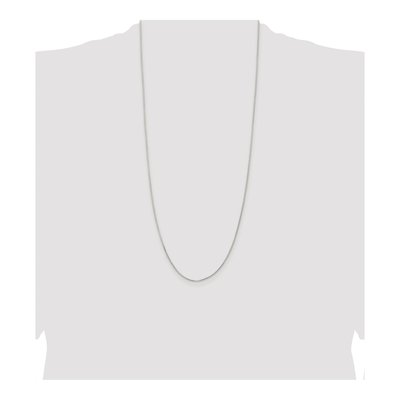 Sterling Silver 1.1mm Diamond-Cut Round Box Chain – view 4