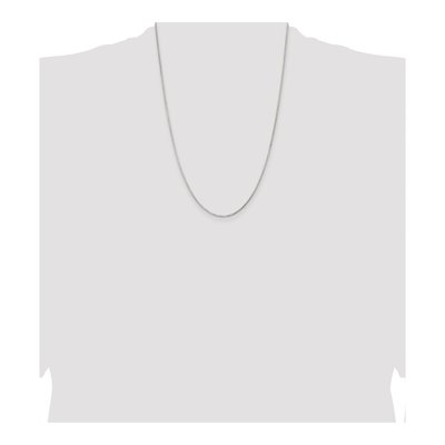 Sterling Silver 1.3mm Diamond-Cut Round Box Chain – view 4
