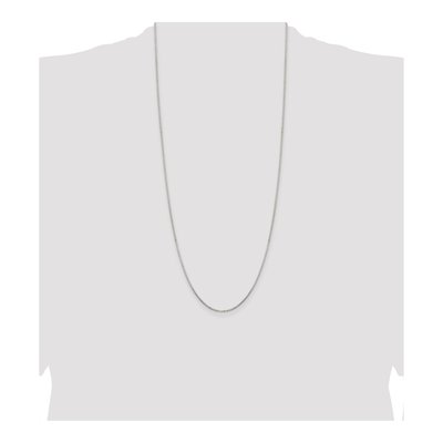 Sterling Silver 1.3mm Diamond-Cut Round Box Chain – view 4