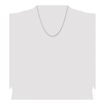 Sterling Silver 1.3mm Diamond-Cut Round Box Chain – view 4