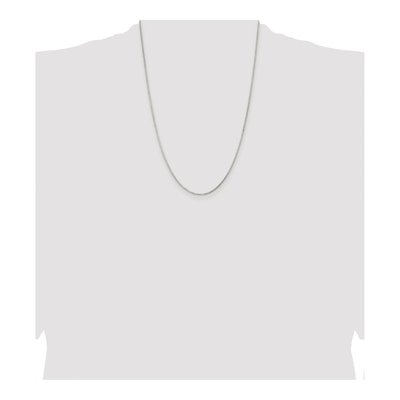 Sterling Silver 1.3mm Diamond-Cut Round Box Chain – view 4