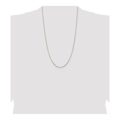 Sterling Silver 1.3mm Diamond-Cut Round Box Chain – view 4