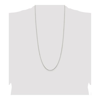 Sterling Silver 1.3mm Diamond-Cut Round Box Chain – view 4