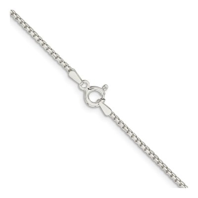 Sterling Silver 1.5mm Diamond-Cut Round Box Chain – view 3