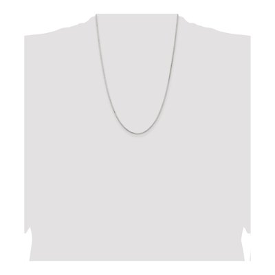 Sterling Silver 1.5mm Diamond-Cut Round Box Chain – view 4
