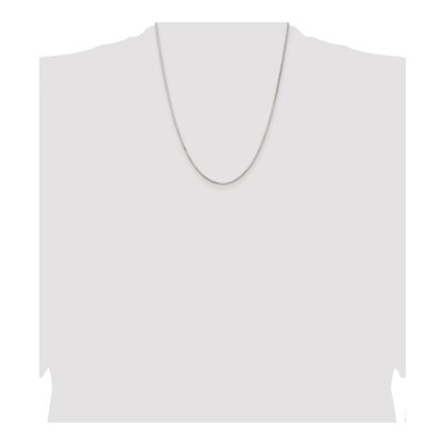 Sterling Silver 1.5mm Diamond-Cut Round Box Chain – view 4