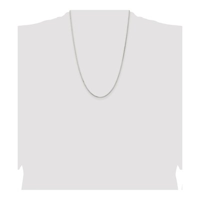 Sterling Silver 1.5mm Diamond-Cut Round Box Chain – view 4