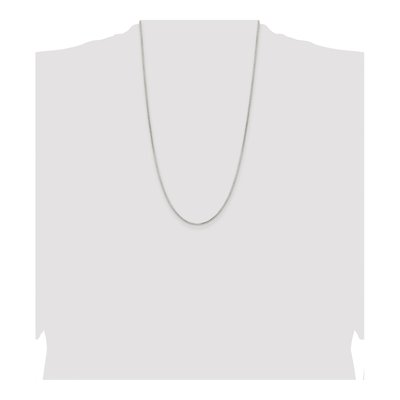 Sterling Silver 1.5mm Diamond-Cut Round Box Chain – view 4