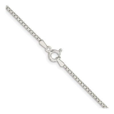 Sterling Silver 1.5mm Diamond-Cut Round Box Chain – view 3
