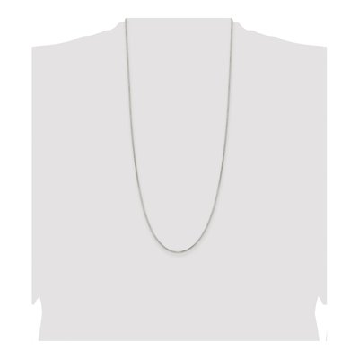 Sterling Silver 1.5mm Diamond-Cut Round Box Chain – view 4