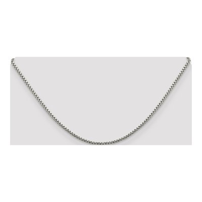 Sterling Silver 1.75mm Diamond-Cut Round Box Chain – view 4