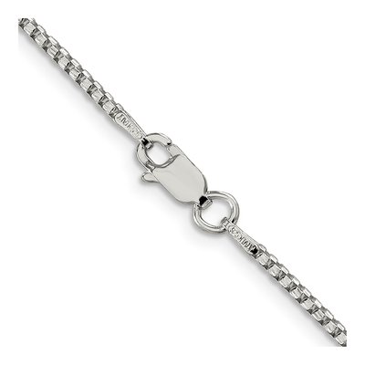Sterling Silver 1.75mm Diamond-Cut Round Box Chain – view 3