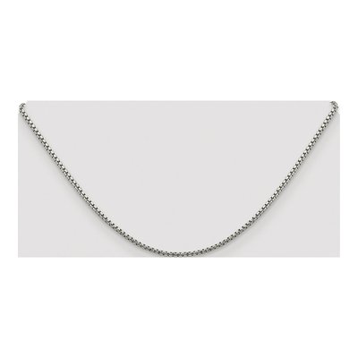 Sterling Silver 1.75mm Diamond-Cut Round Box Chain – view 4