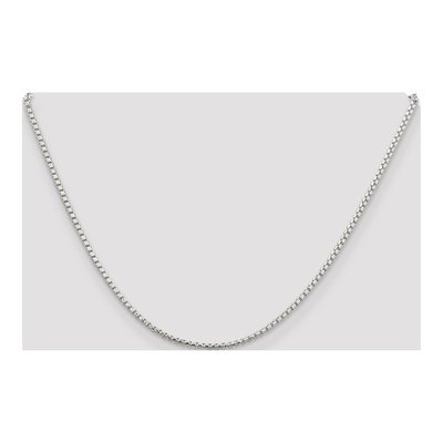 Sterling Silver 2mm Diamond-Cut Round Box Chain – view 4