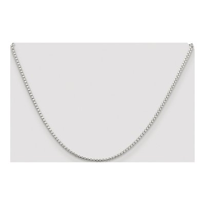 Sterling Silver 2mm Diamond-Cut Round Box Chain – view 4