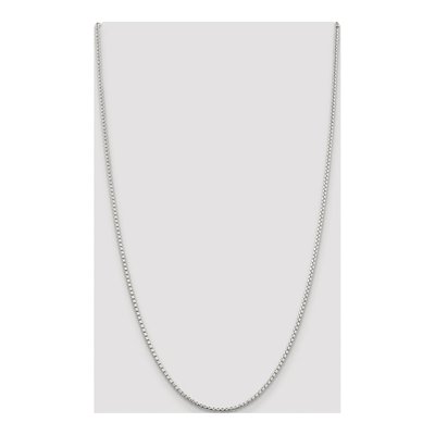 Sterling Silver 2mm Diamond-Cut Round Box Chain – view 4