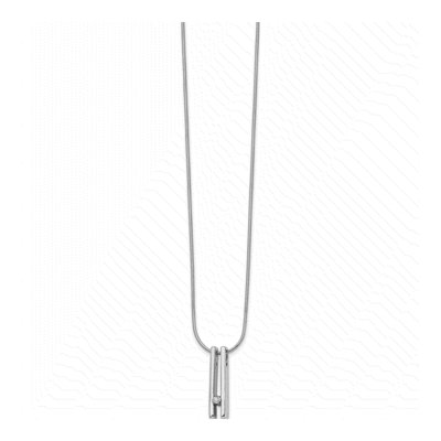 Sterling Silver Diamond Necklace – view 3