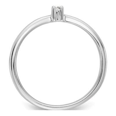 Sterling Silver Diamond Ring – view 3