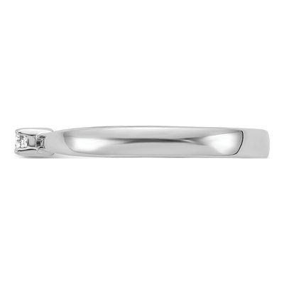 Sterling Silver Diamond Ring – view 4