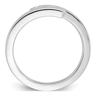 Sterling Silver Diamond Ring – view 3