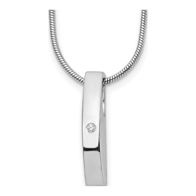 Sterling Silver Diamond Necklace