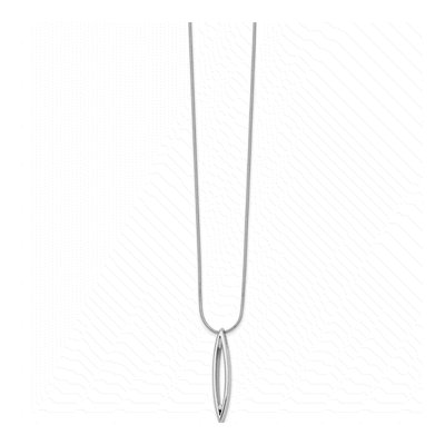 Sterling Silver Diamond Pendant Necklace – view 3