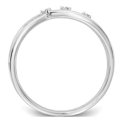 Sterling Silver Diamond Ring – view 3