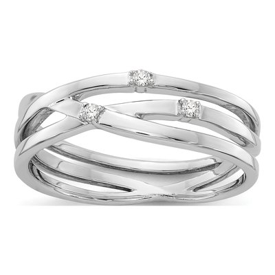 Sterling Silver Diamond Ring