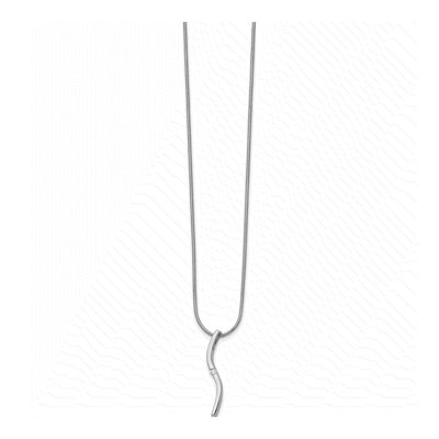 Sterling Silver Diamond Necklace – view 3