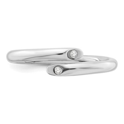 Sterling Silver Diamond Ring – view 6