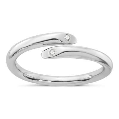 Sterling Silver Diamond Ring