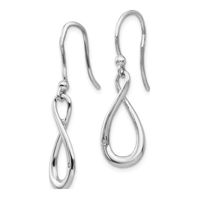 Sterling Silver Diamond Dangle Earrings – view 3