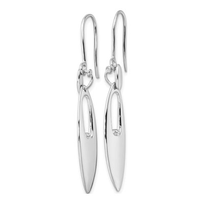 Sterling Silver Diamond Dangle Earrings – view 3