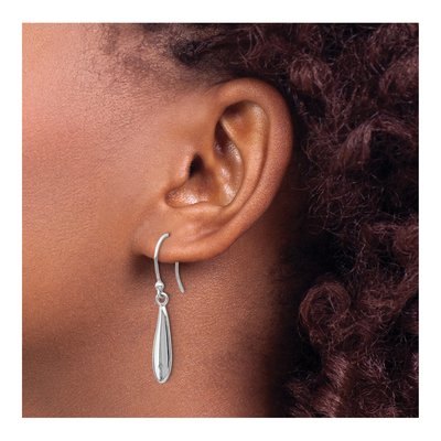 Sterling Silver Diamond Dangle Earrings – view 4