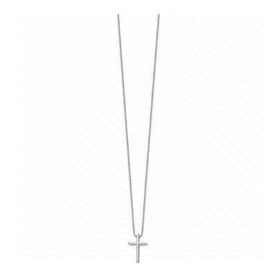 Sterling Silver Diamond Cross Necklace – view 3