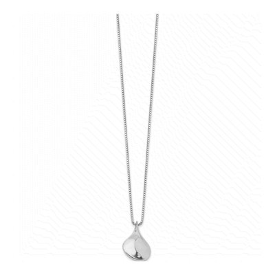 Sterling Silver Diamond Teardrop Necklace – view 3