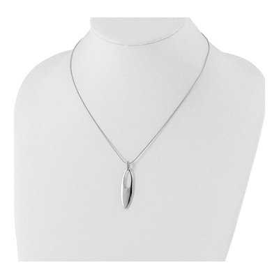 Sterling Silver Diamond Pendant Necklace – view 5