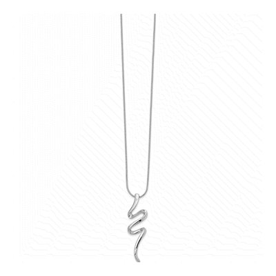 Sterling Silver Diamond Necklace – view 3